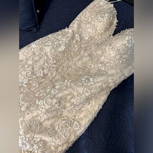 Mermaid beaded dress.